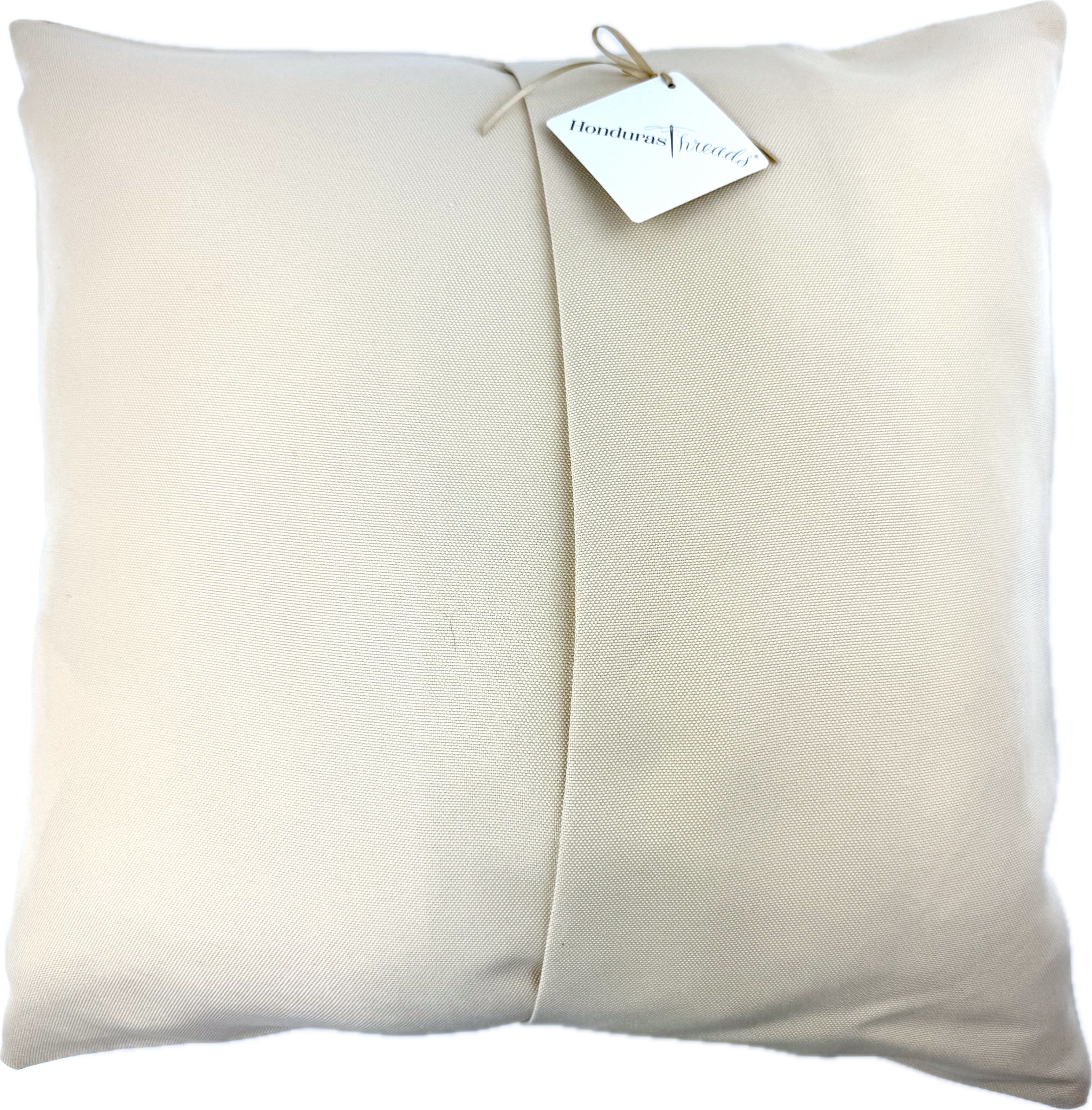 Butterfly Pillow on Turquoise Honduras Threads