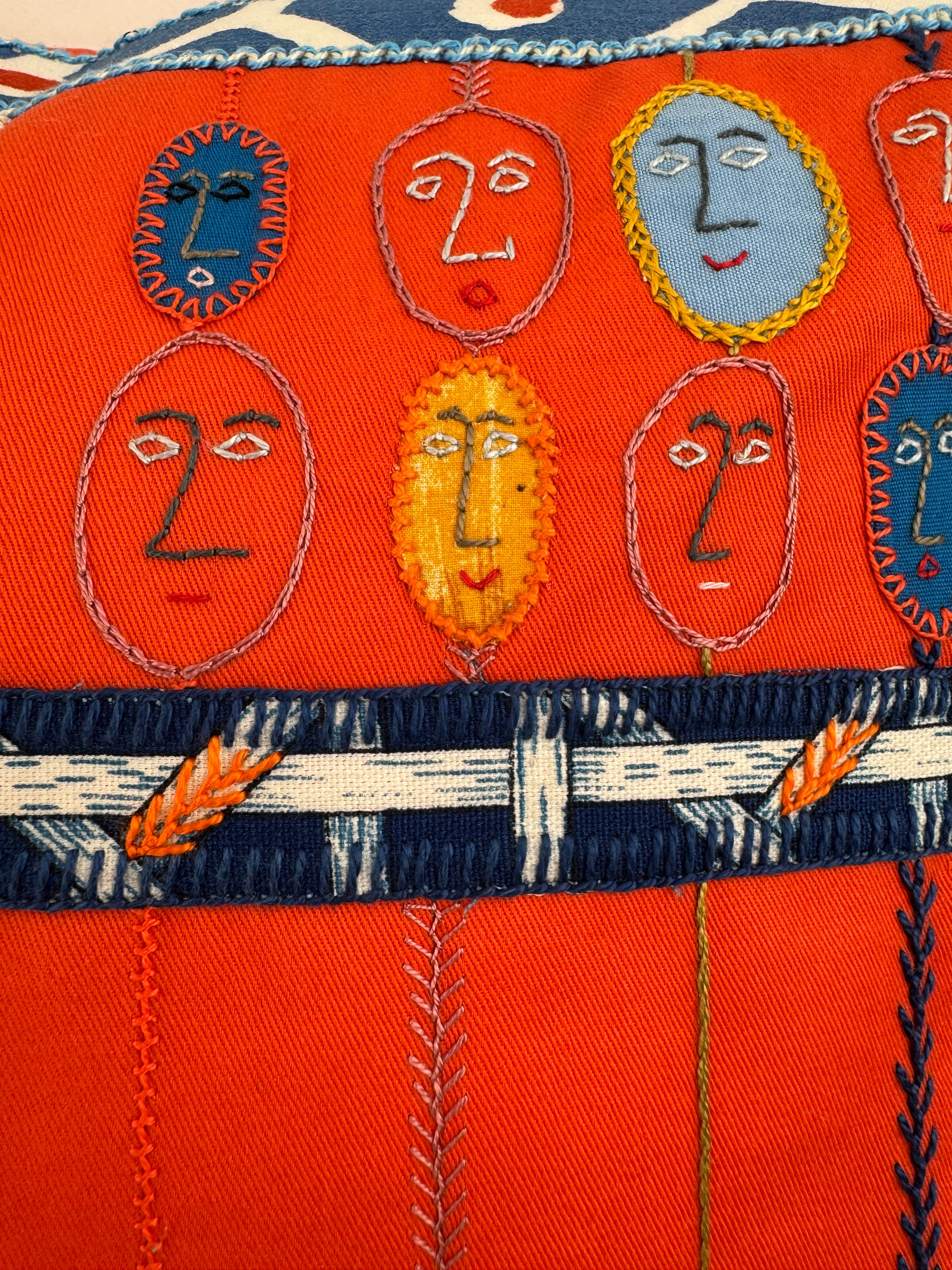 Abacus with personality on orange Honduras Threads