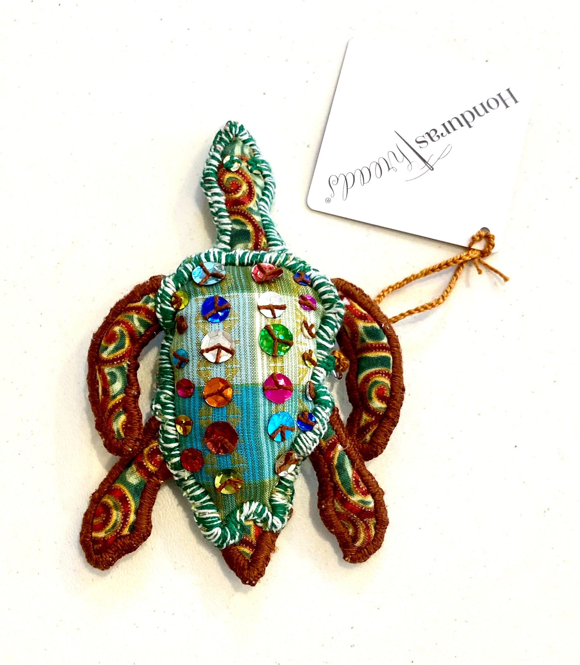 Sea turtle Christmas ornament Honduras Threads