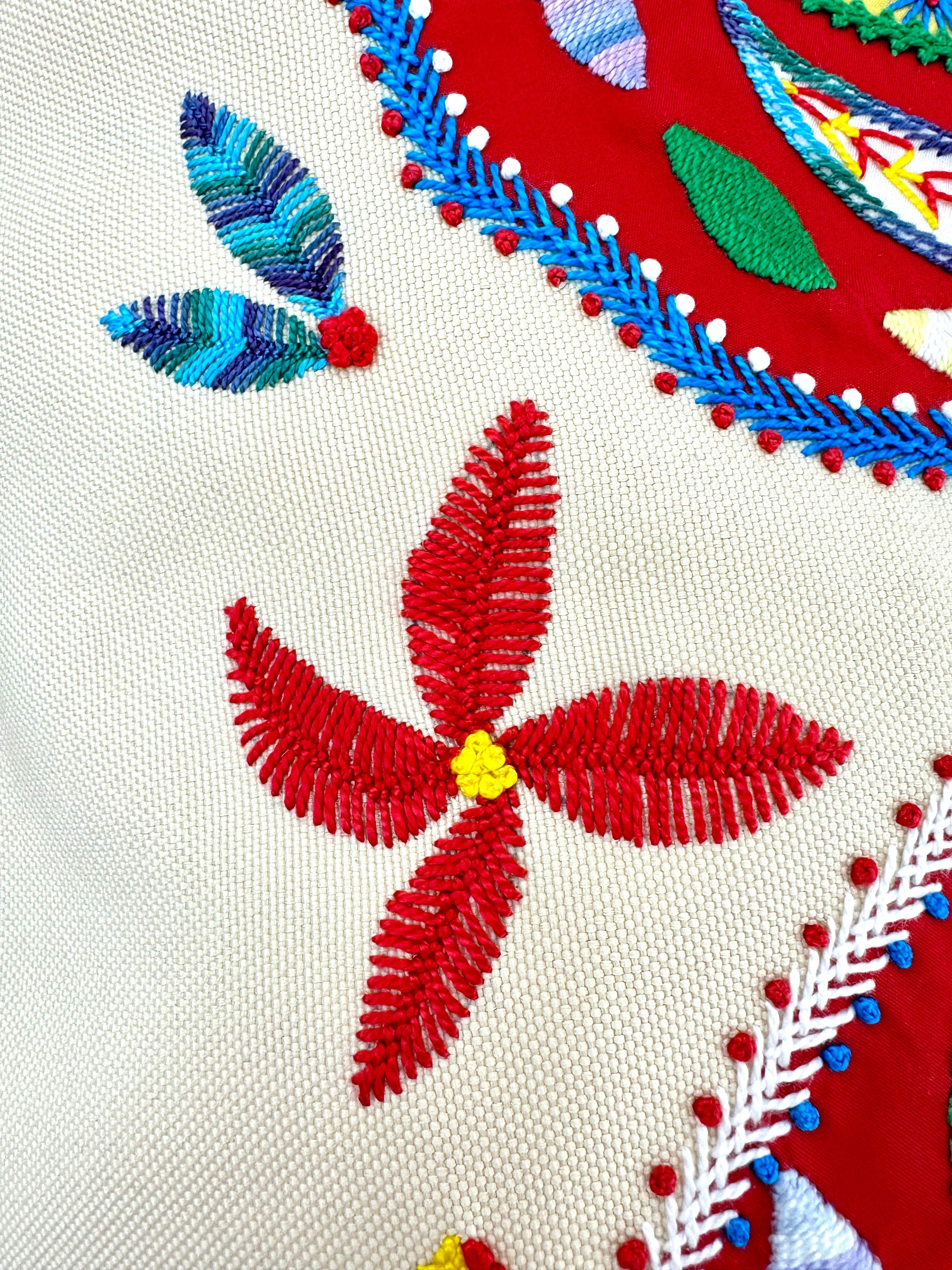 Butterfly with color on ecru (Copy) Honduras Threads