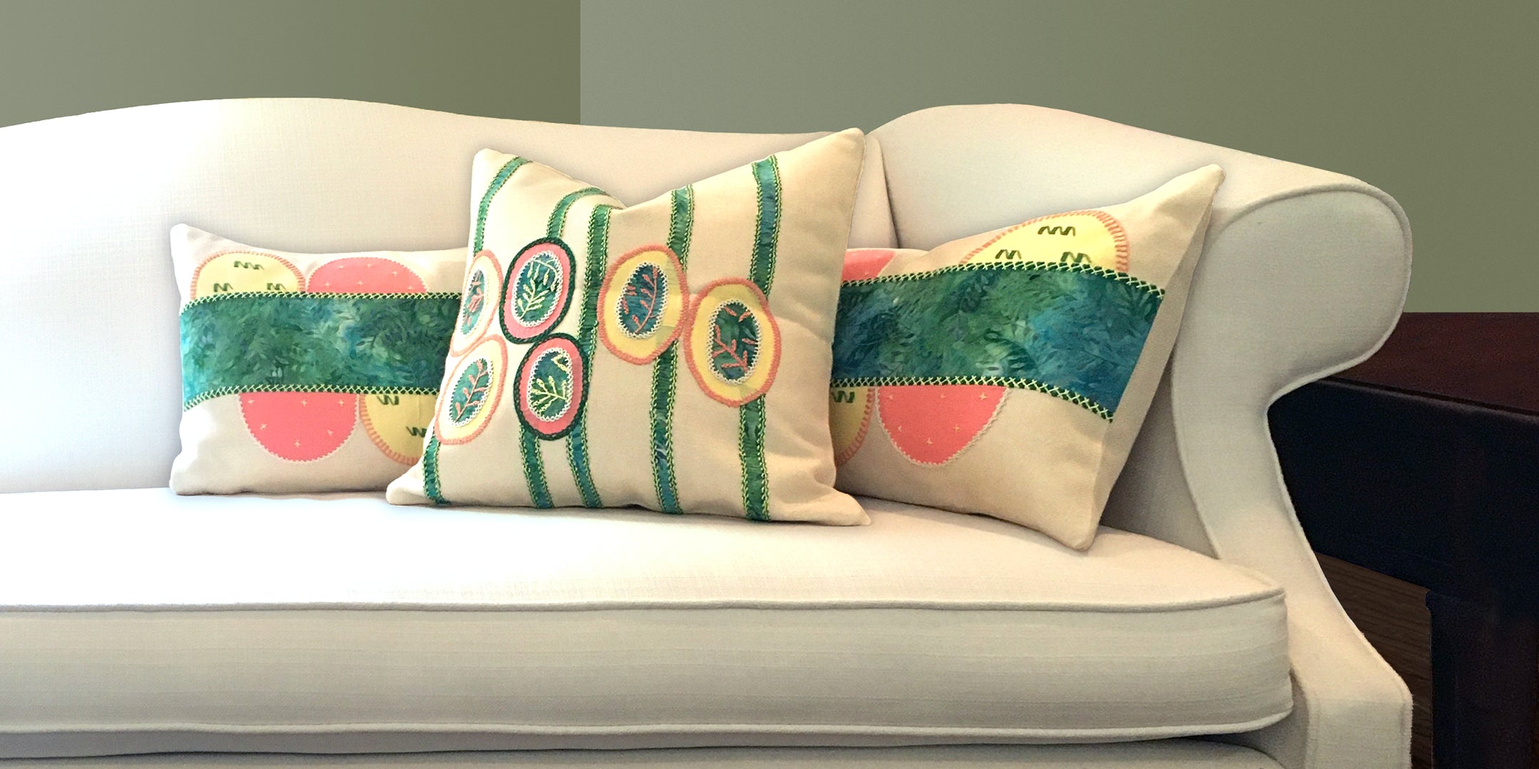Beautiful hand-embroidered pillows for a good cause!