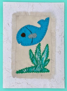Greeting card - embroidered Honduras Threads