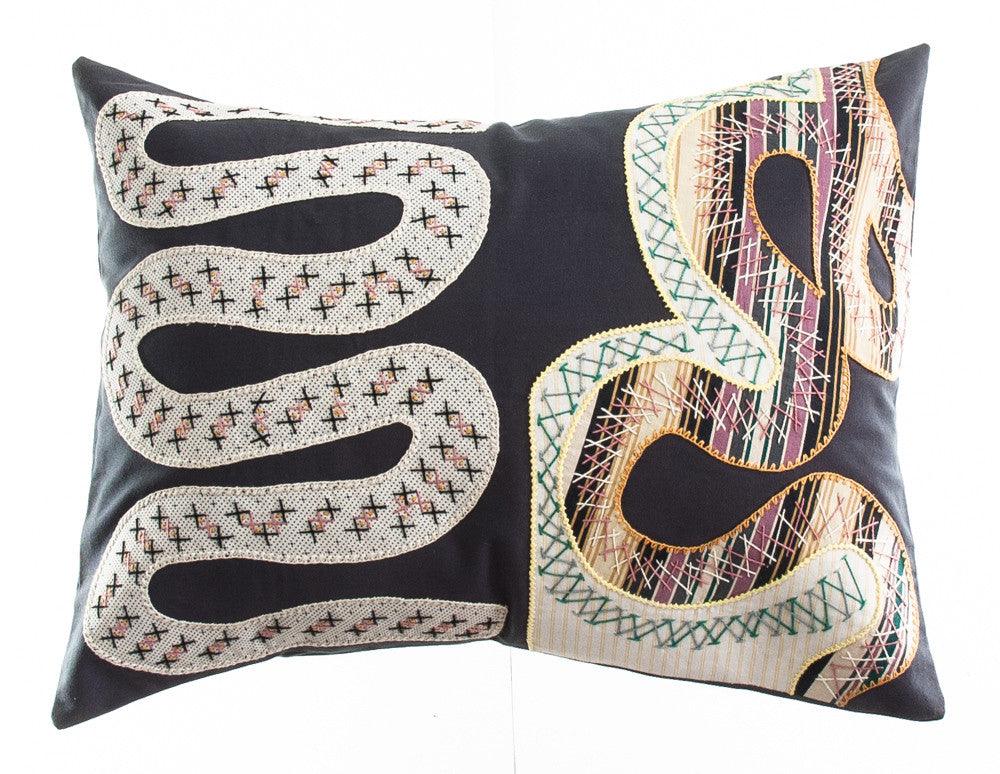 Rios Design Embroidered Pillow With Insert Honduras Threads